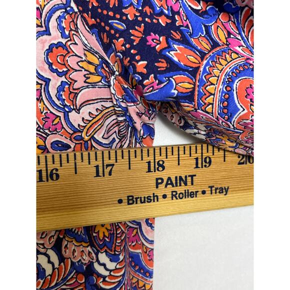 Coolibar Women’s Small Red Blue Oceanside Tunic Dress UPF 50+ Sun Protection - Picture 4 of 7